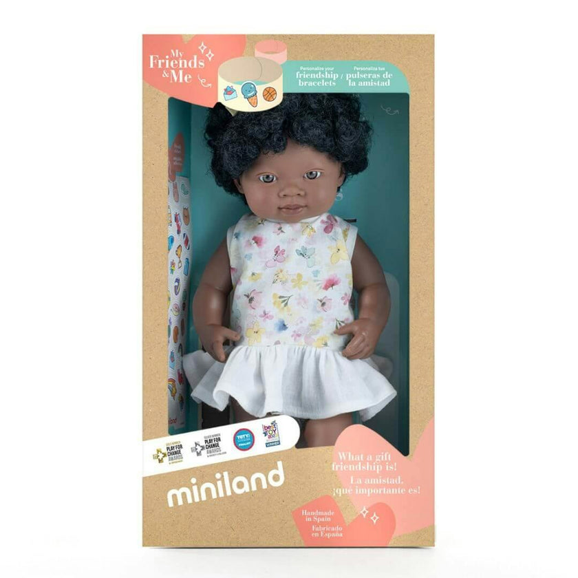 My Friends and Me Collection African Baby Girl Doll with Black Hair - 15"