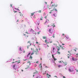 Rose Abundance - Ric Rac Ruffle Sunsuit