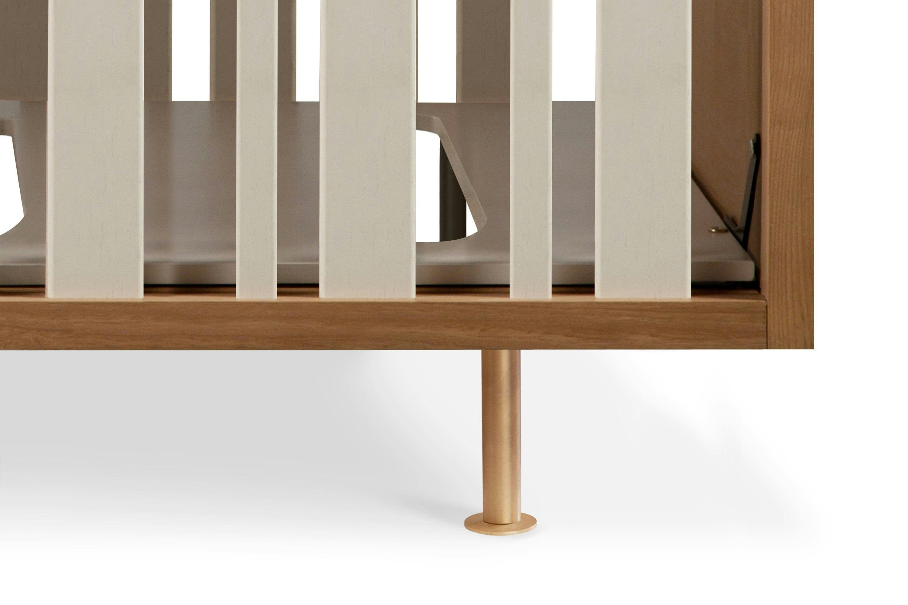Nursery Works Novella Crib In Stained Ash / Ivory Finish