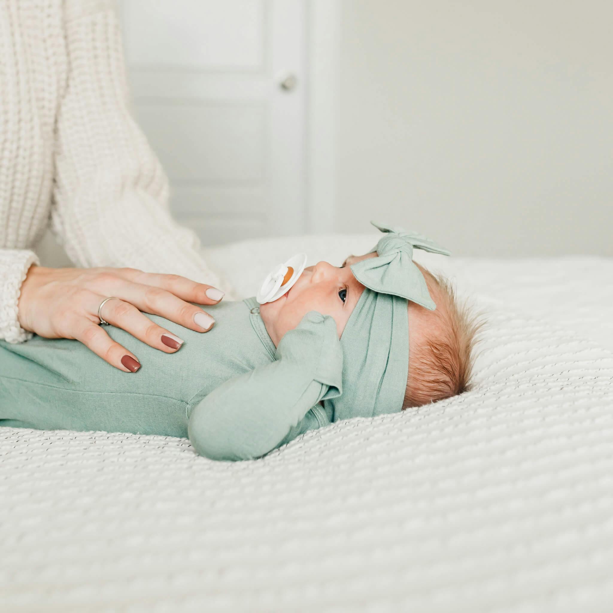 Newborn Knotted Gown - Briar