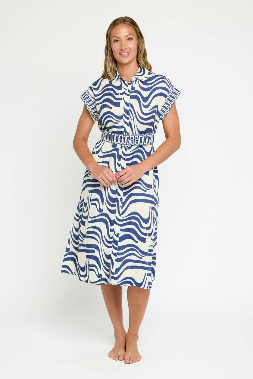 Alba Midi Dress in Revel In Retro