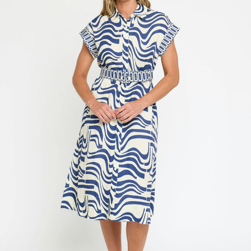 Alba Midi Dress in Revel In Retro