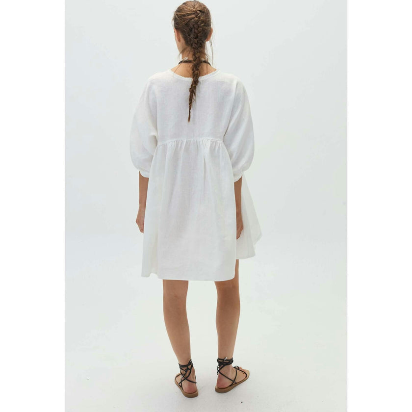 Alcala Linen Dress - Black