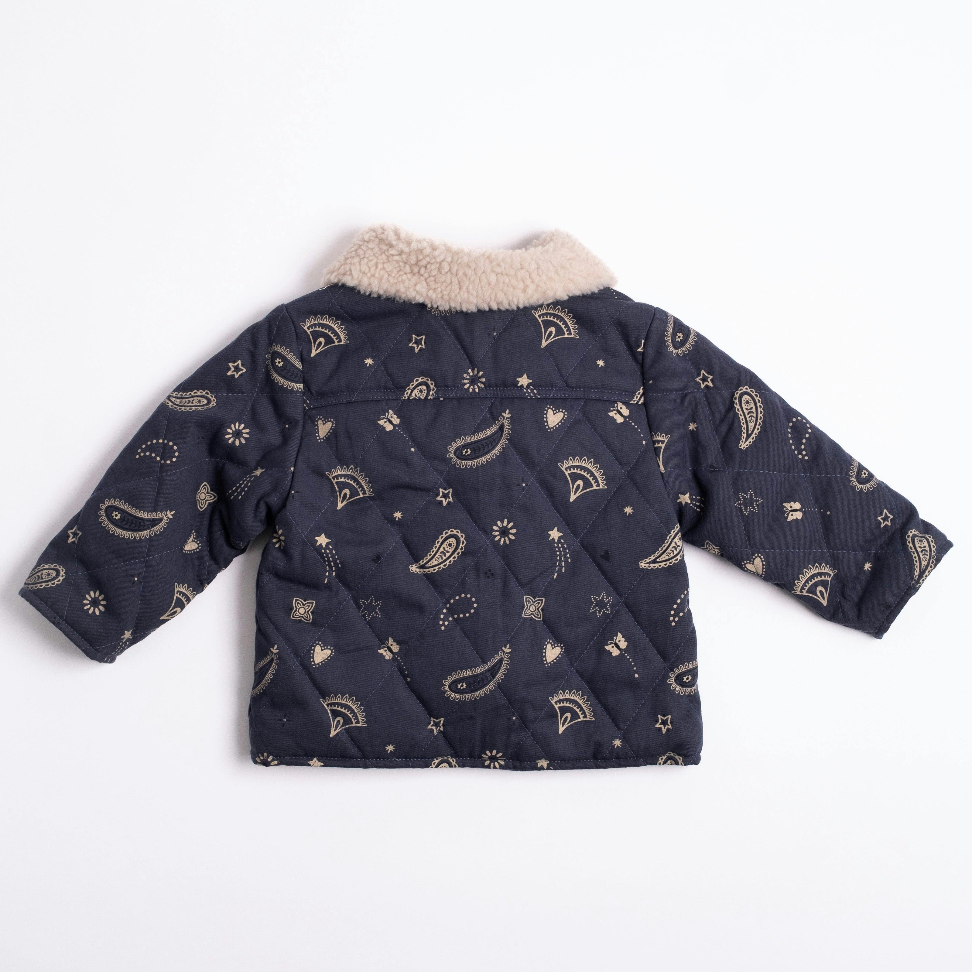 Quilted Jacket in Midnight Bandana