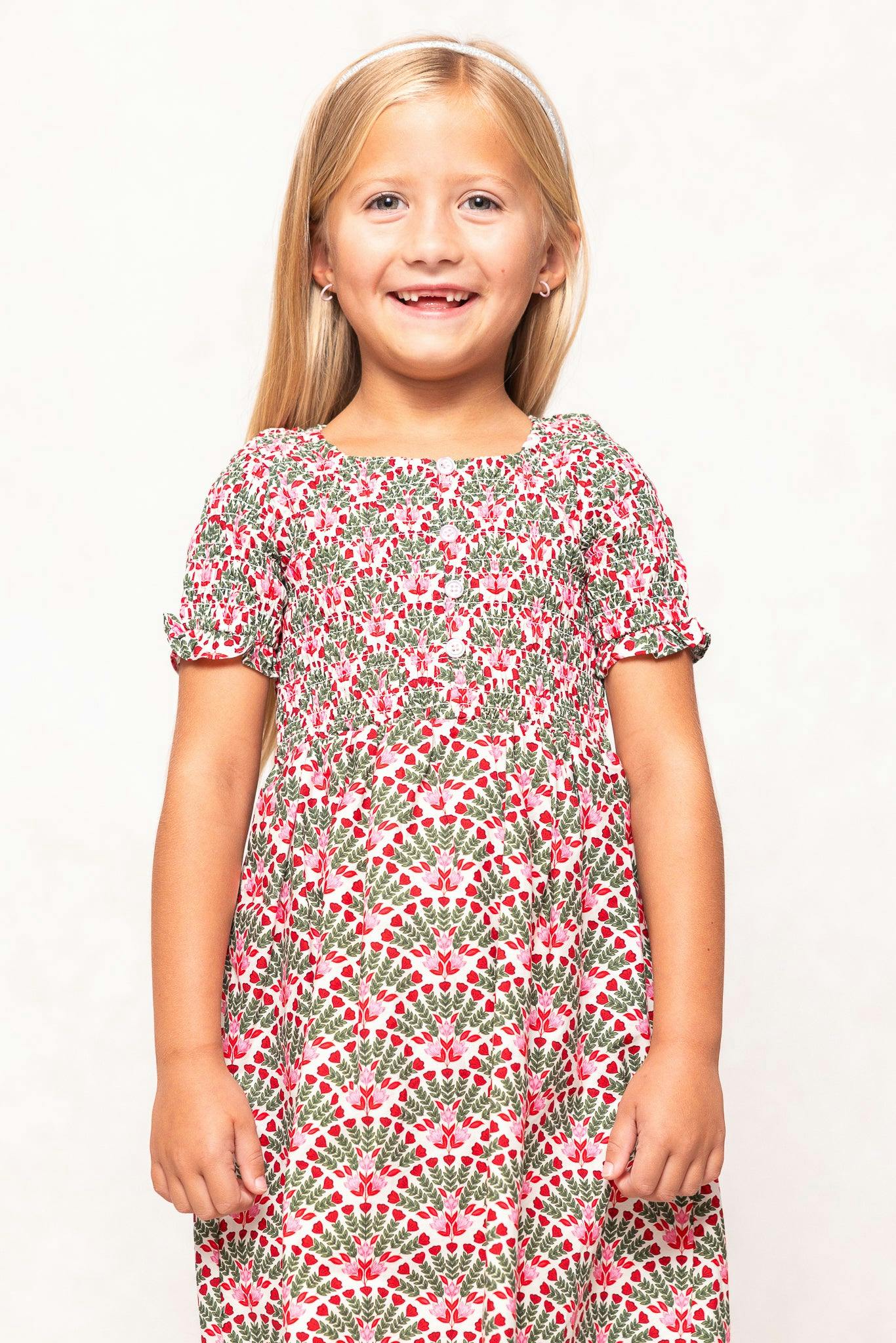 Mini Parker Dress in Floral Fan