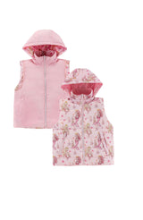 Tanner Reversible Detachable Light Puffer/Vest, Mermaids
