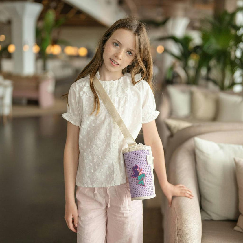 Insulated Bottle Bag Faded Lavendar