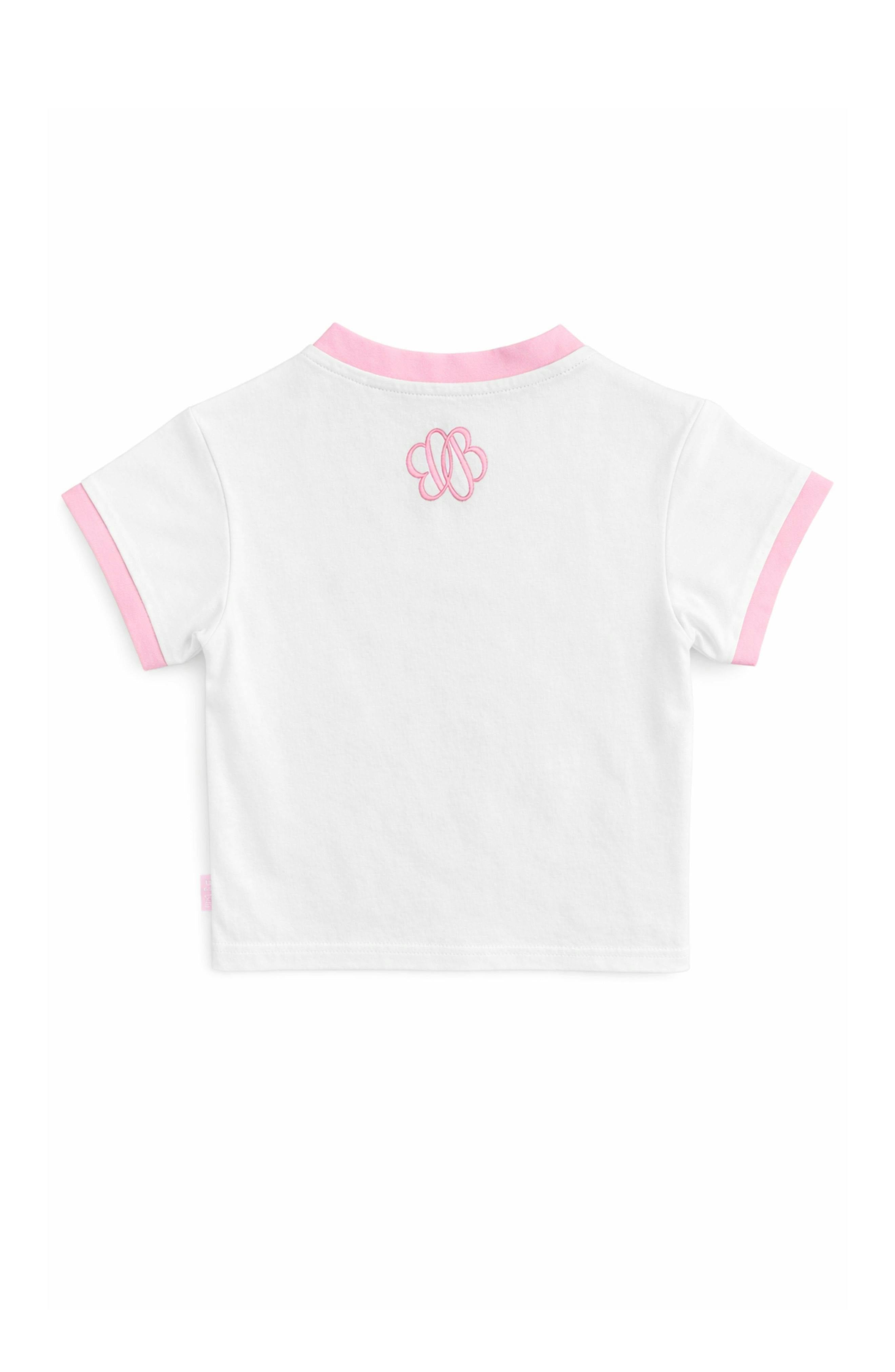 Pink Seersucker Pocket T-Shirt