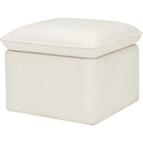 Cali Eco-Performance Fabric Storage Ottoman With USB Port