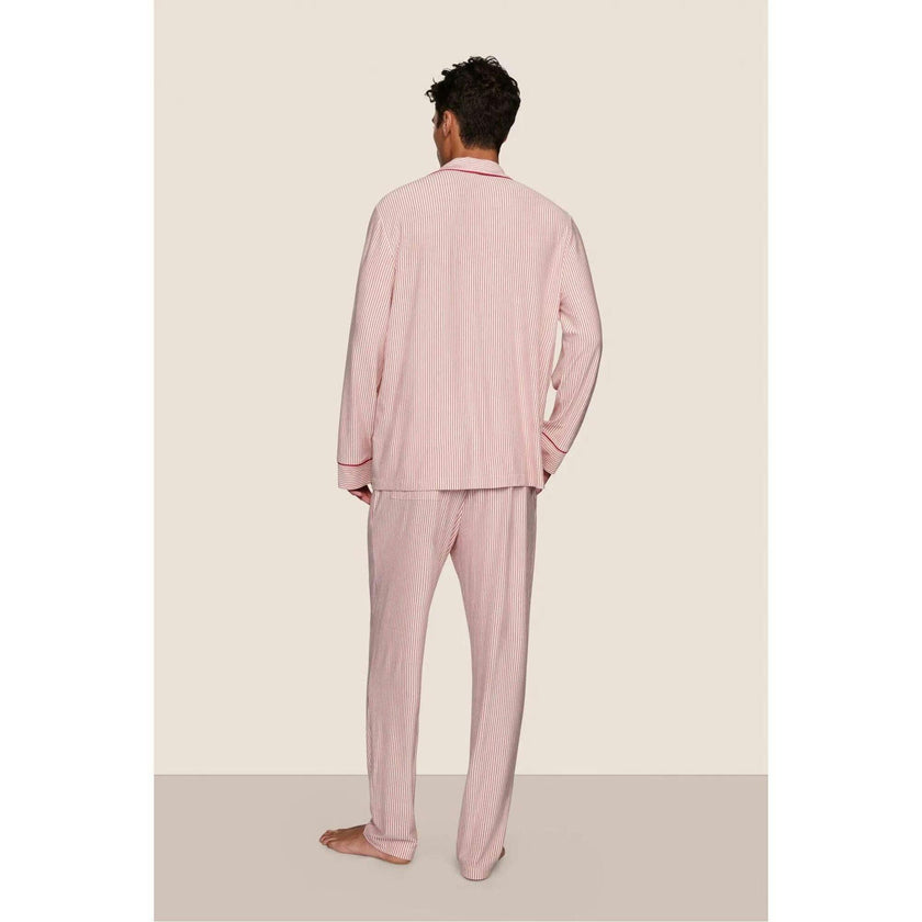 William Printed TENCEL Modal PJ Set, Red