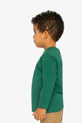 Long Sleeve Organic Cotton T-Shirt Green