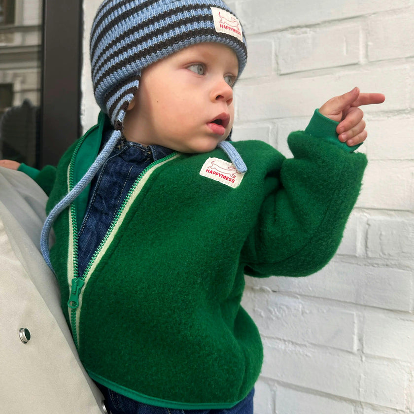 children's wool jacket - forest green