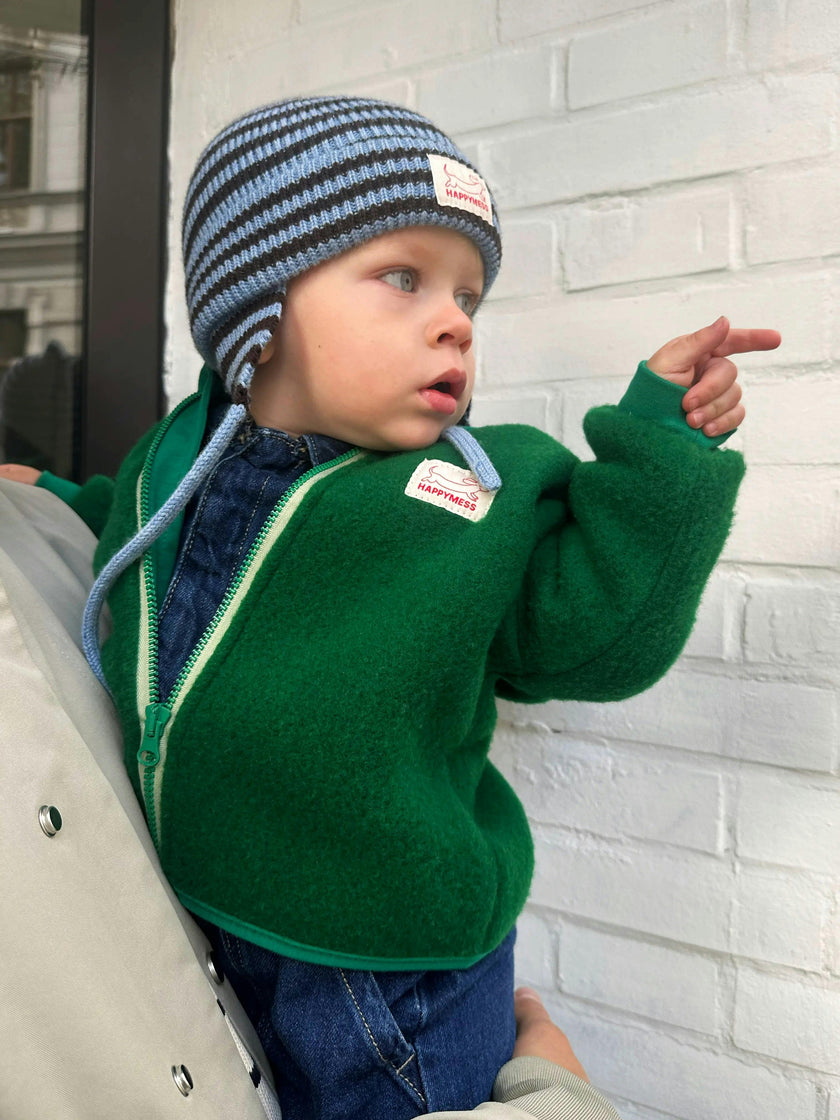 children's wool jacket - forest green