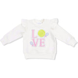 Pretty Tennis - Ruffle Sweatshirt