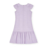 Crinkle Lawn Dress With Shirred Hem Ruffle