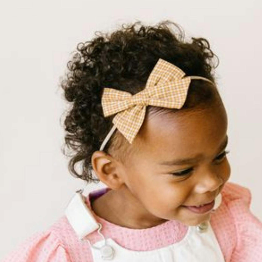 The Olivia Three Bow Mini Headband Set