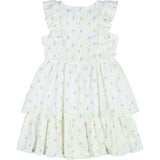 Printed Floral Dress With Ruffles