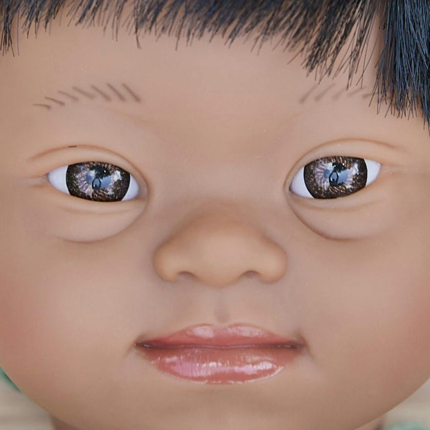 Hispanic Baby Boy Doll with Down Syndrome - 15''