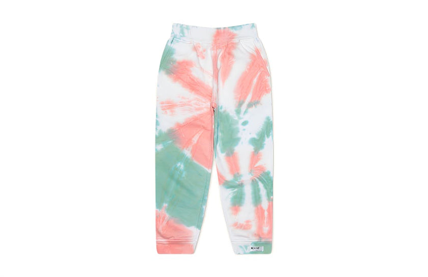 Youth Tie Dye Joggers in Coral Trails