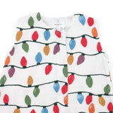 Cotton Muslin Sleep Bag - Christmas Bulbs