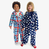 Kids plush fleece PJ pant in snow day