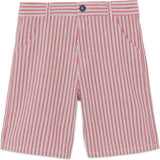 TARTINE ET CHOCOLAT Striped Cotton Shorts - Rouge