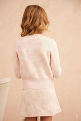 Chestnut Leaves Cardigan | Blush