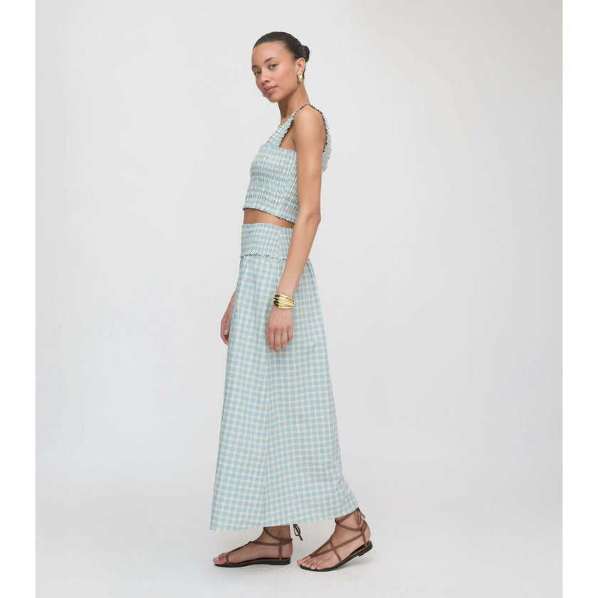 The Azalea Nap Top - Blue/Red Gingham
