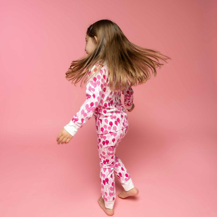 Print Long Sleeve Cuffed Pajamas
