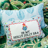 Holly Jolly Era Needlepoint Pillow