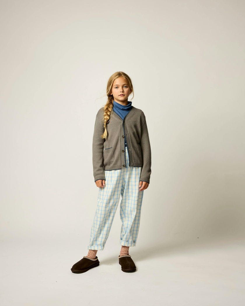 Alpaca Wild Fox Cardigan in Heather Grey