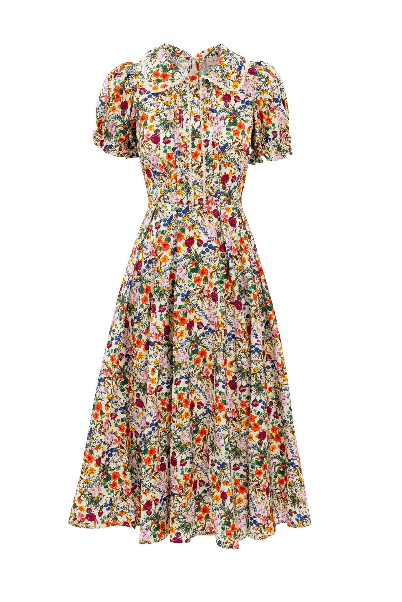 Sophia Dress in Multicolor Floral