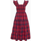 The Ellie Nap Dress - Cherry Tartan