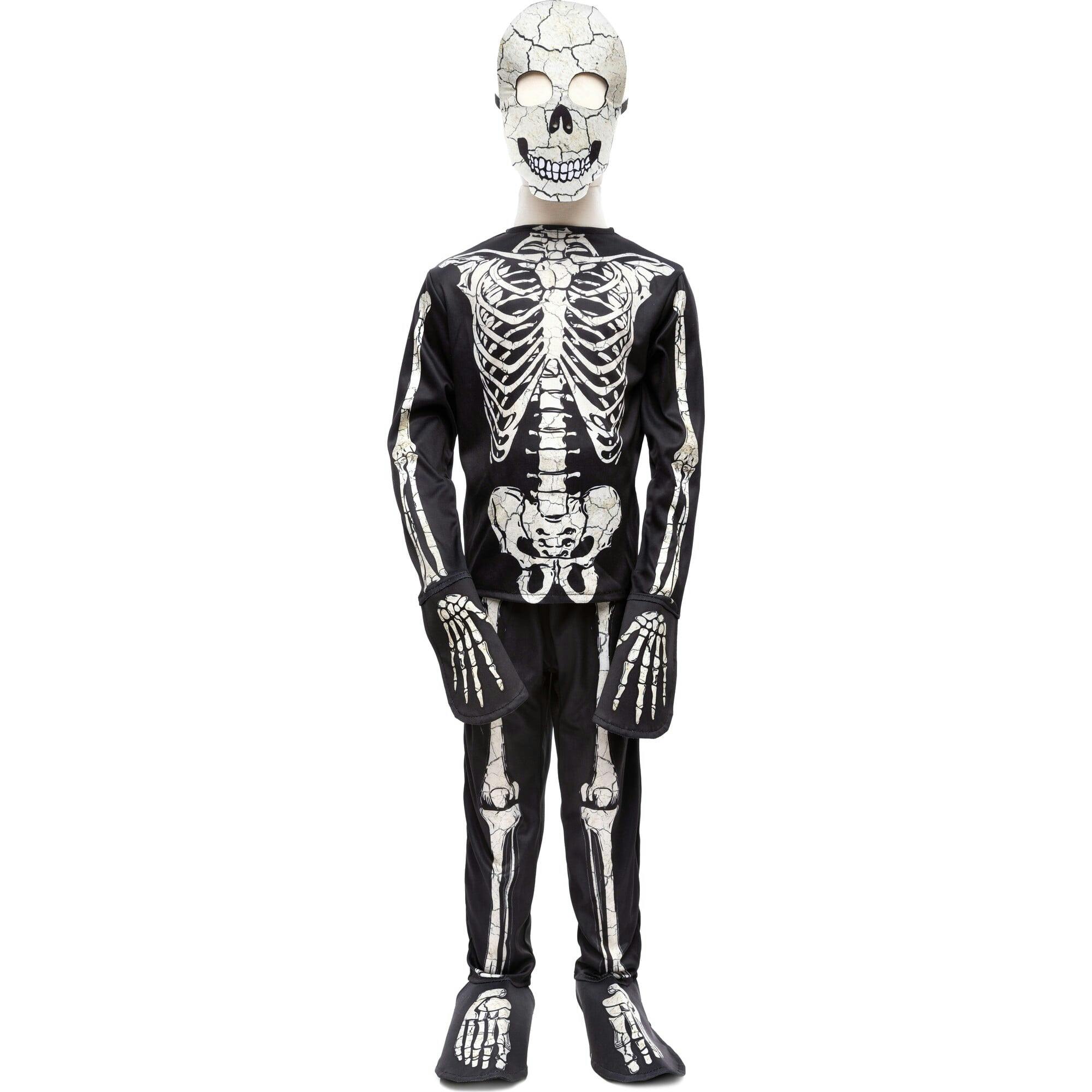 Glow in the Dark Skeleton Shirt, Pants & Mask