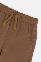 Baby Twill Pants with Cargo Pockets Neutral Brown