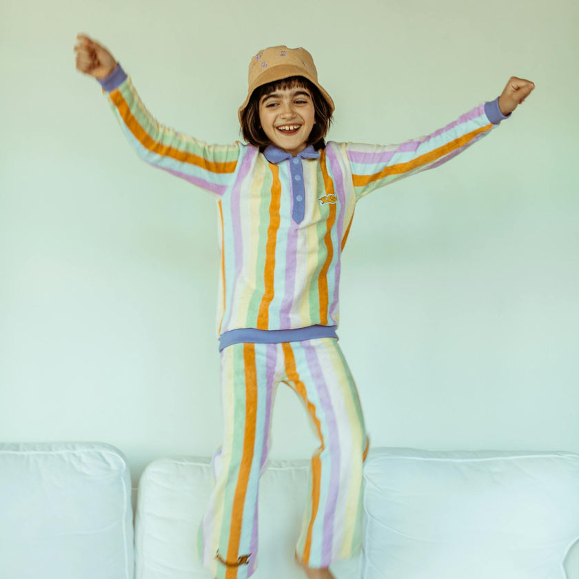 children's terry sweatshirt - sunset stripes