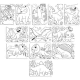 Undercover Art Hidden Pattern Coloring Activity Art Cards - Dino Tales - 12 Cards