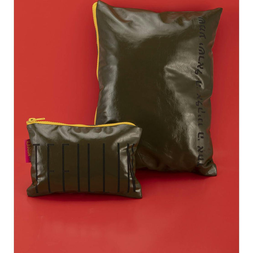 Tallit & Tefillin Faux Leather Bag Set