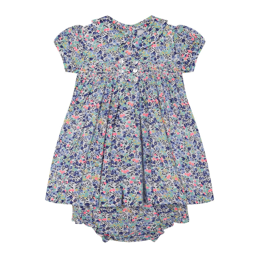 Made With Liberty Fabric Smocked Baby Dress Klee