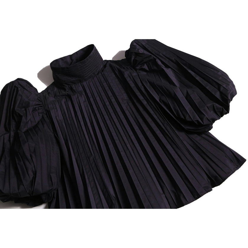 TIA CIBANI Genoveva Pleated Blouse