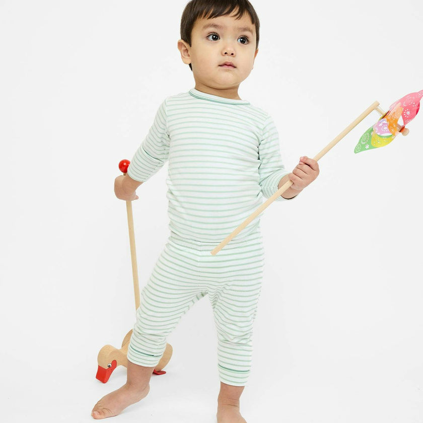 Edward One-piece, Dusty Seafoam Mini Stripe
