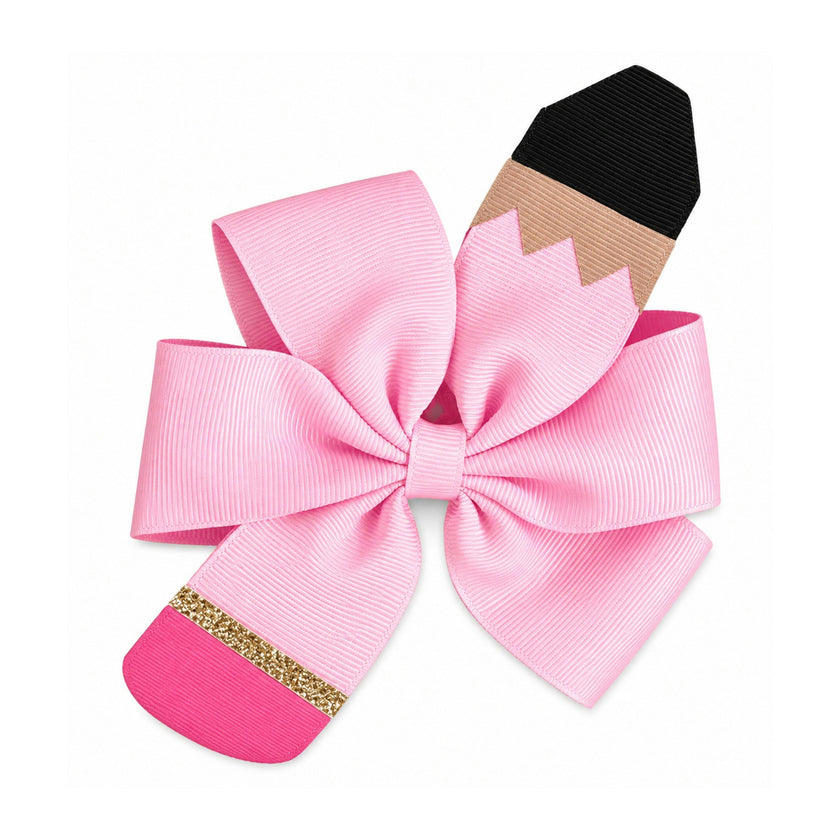Pencil Back-to-School Hair Bow