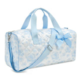 Beautiful Blue Toile Duffel Bag