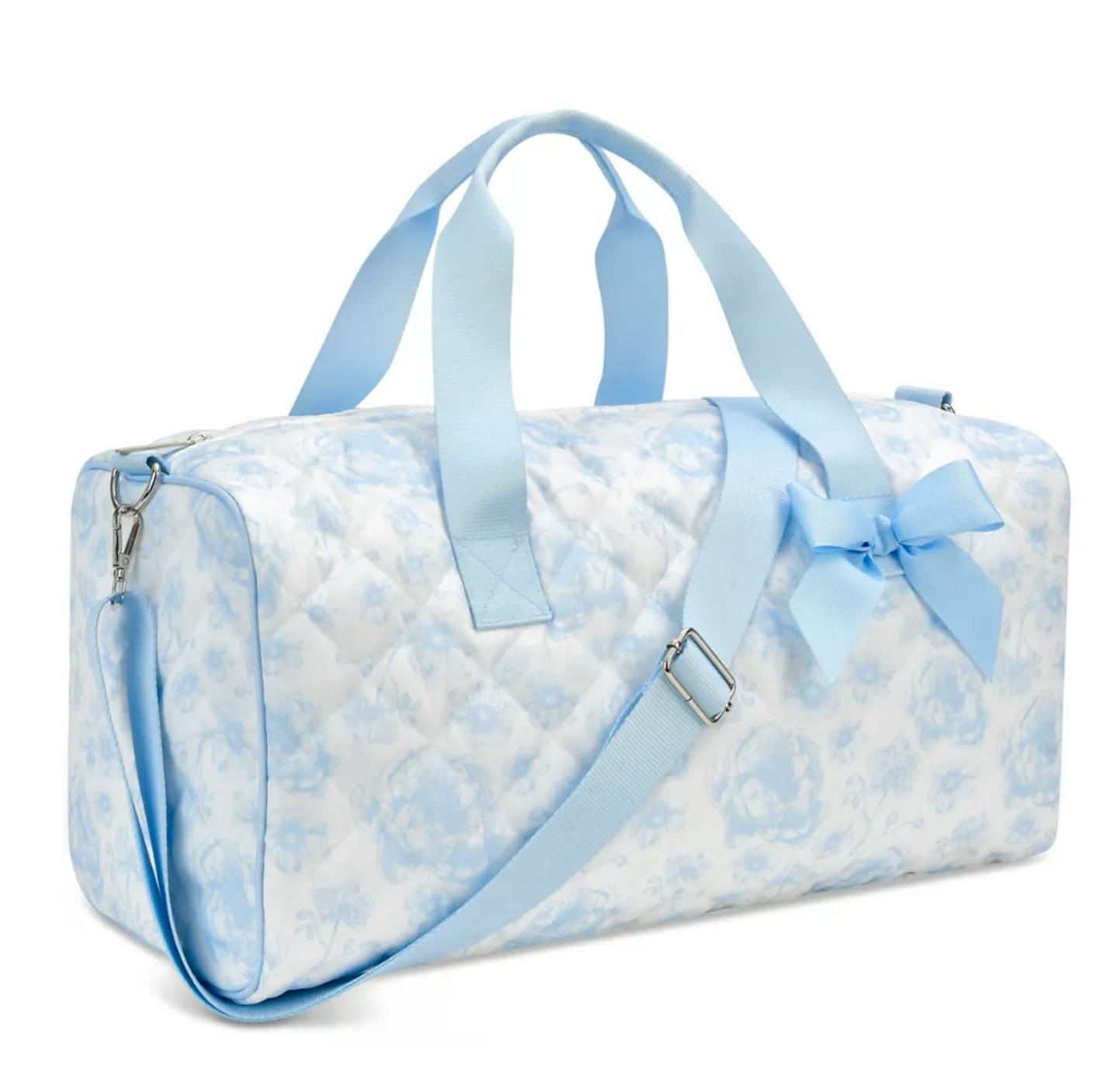 Beautiful Blue Toile Duffel Bag