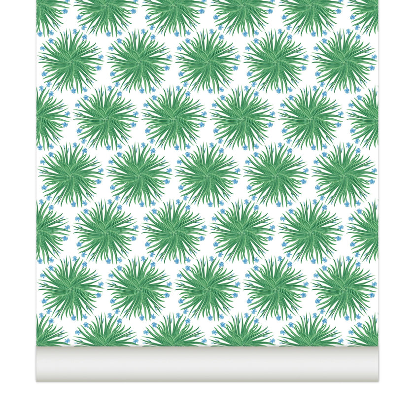 Papier peint CHARDONS coloris Emeraude