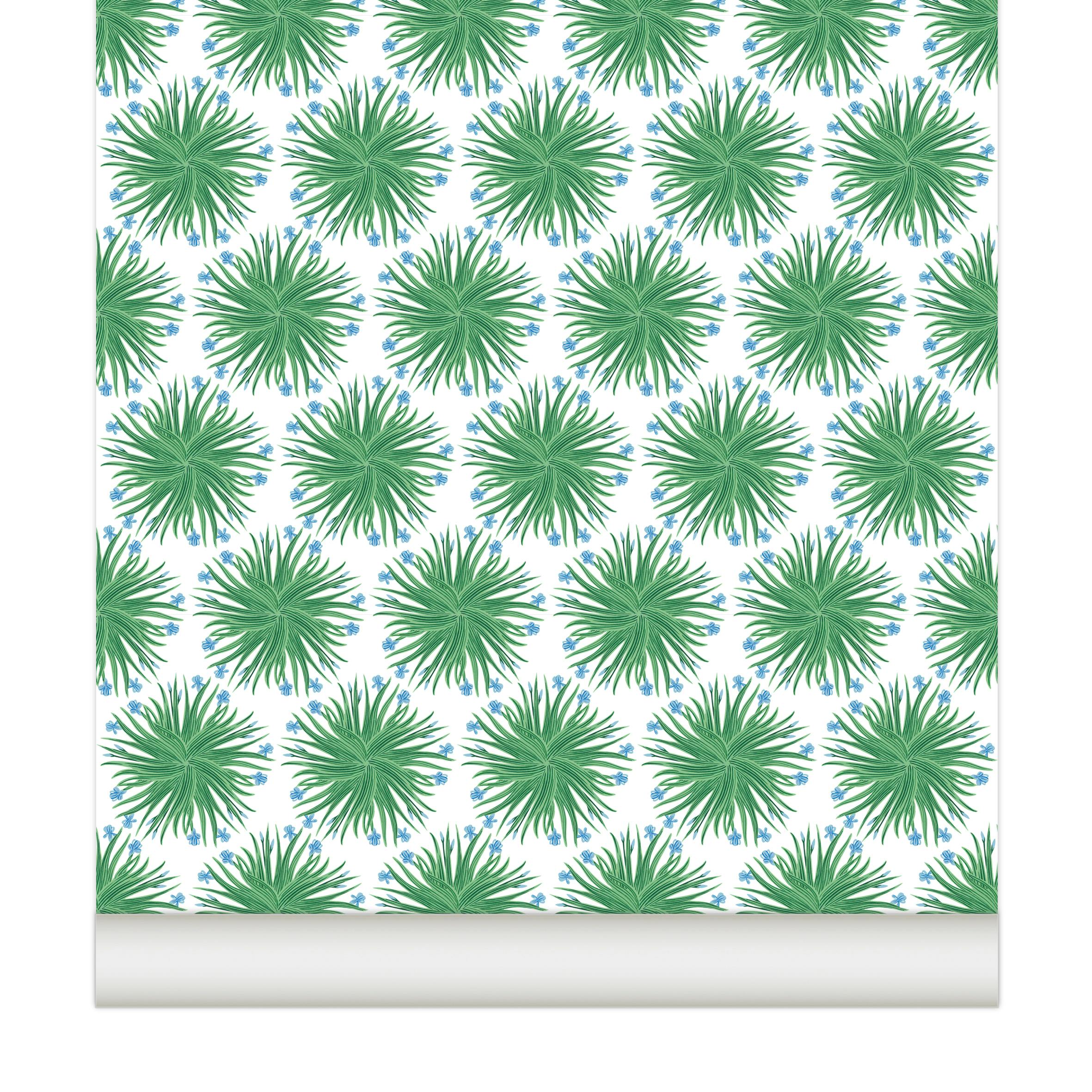 Papier peint CHARDONS coloris Emeraude