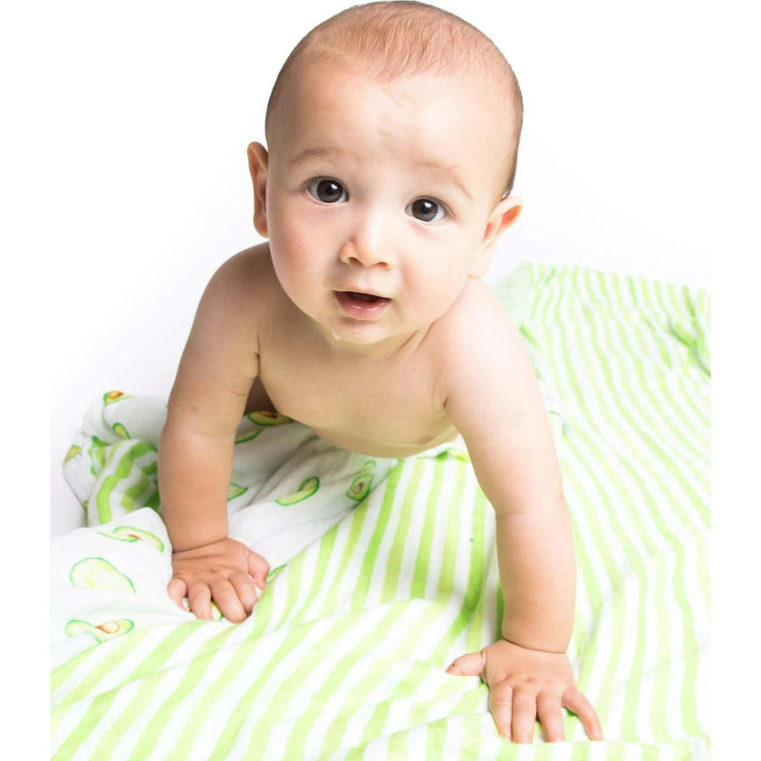 Organic Muslin Four-Layer Reversible Snug Blanket