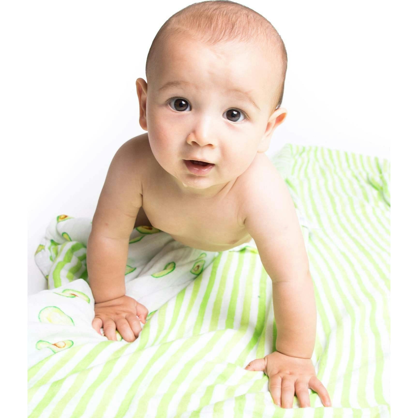 Organic Muslin Four-Layer Reversible Snug Blanket