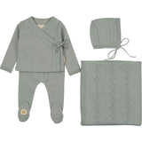 Pointelle Twist Ensemble Layette Set