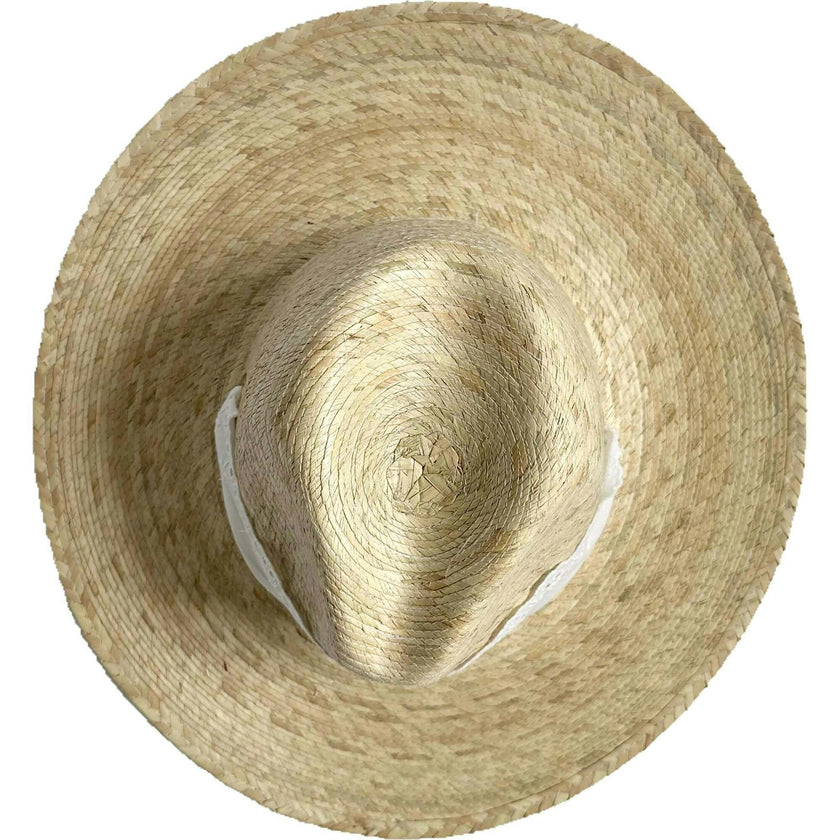 Zinnia Sun Hat - Wide & Short Lace Eyelet Ribbon